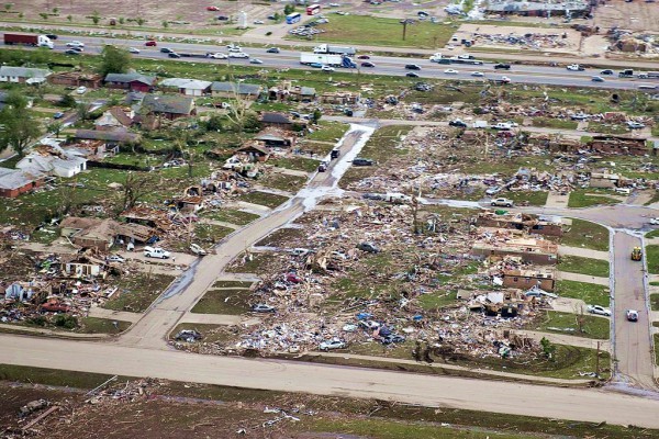 Tornado- Moore-Oklahoma-Aerial View-Homeless