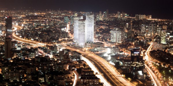 Aerial-streets-Tel Aviv-Israel