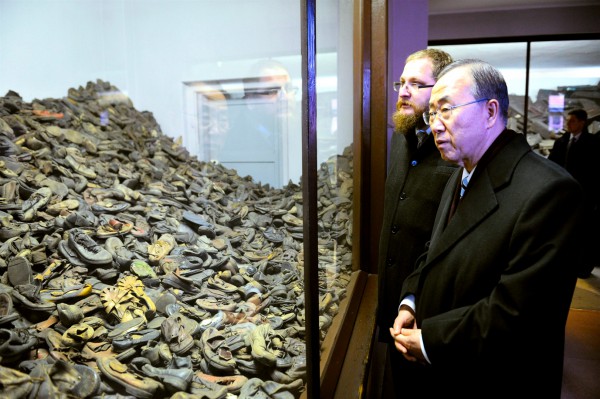 UN-Secretary-Ban-Auschwitz-Holocaust-victim-shoes-Cywinski