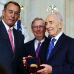 Peres Accepts Congressional Gold Medal