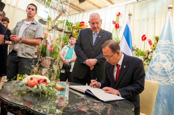 Sukkot_Jerusalem_Ban Ki-Moon_Reuven Rivlin_Sukkah