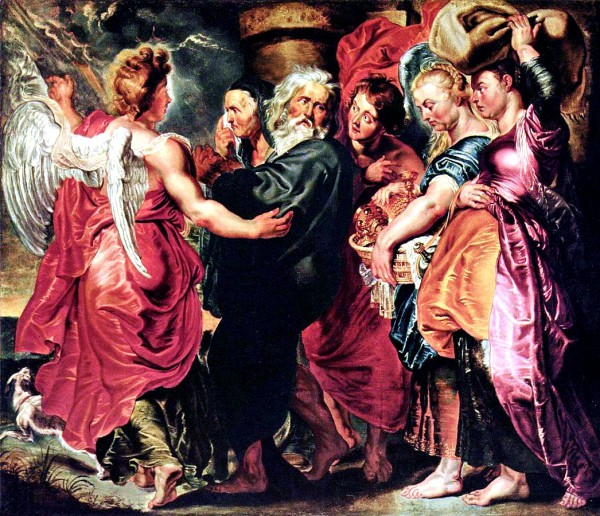 The Departure of Lot and His Family from Sodom-Peter Paul Rubens