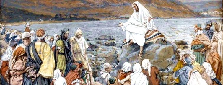 Yeshua Teaches People by the Sea, by James Tissot