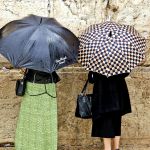 prayer-rain-women's section-Kotel-Wailing Wall