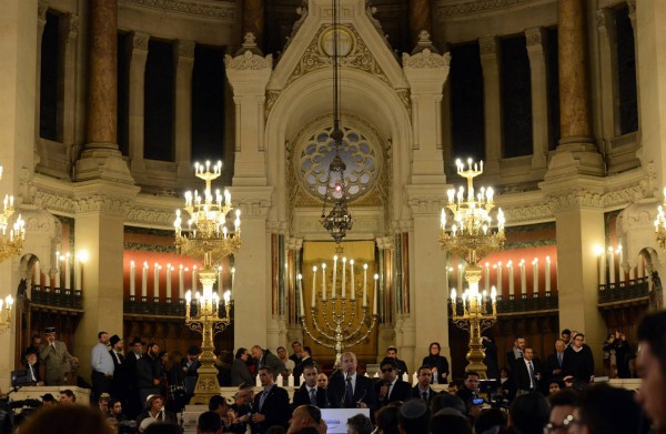 Grand Synagogue-Paris-Netanyahu