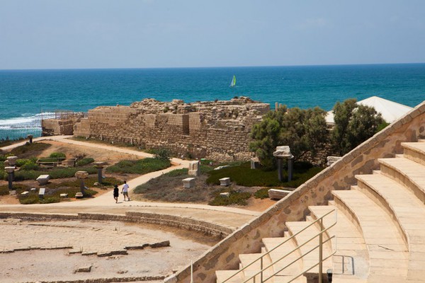 Caesarea Maritima is a national park in Israel, near the town of Caesarea. After the destruction of Jerusalem in 70 AD, Caesarea became the provincial capital of the Judea Province.  (Israel Tourism Photo)