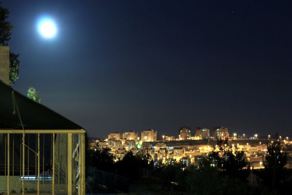 Supermoon Over Israel