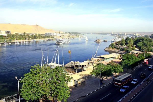The Nile River at Aswan, Egypt