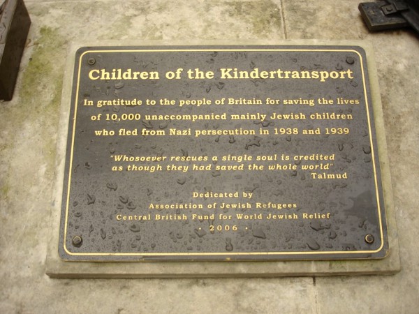 A plaque at Liverpool Station