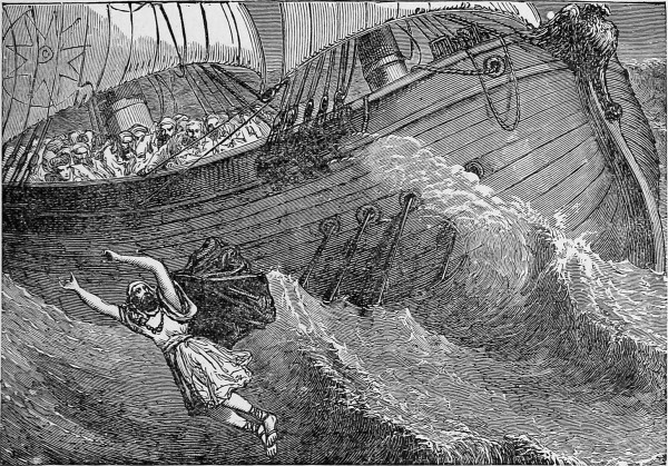 Jonah Cast Into the Sea (Delightful Stories 1888)