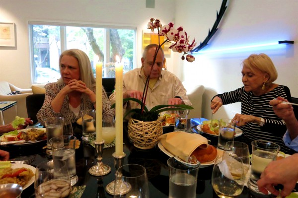 Erev Shabbat-candles-dinner