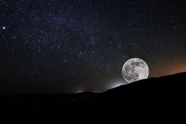 moon-Israel-night sky-stars