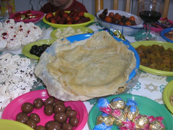 Mimousa, mufleta, Passover