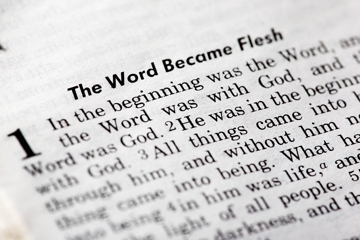 image of John 1:1 - In the beginning was the word ...