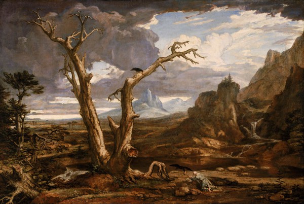 Elijah in the wilderness (1817), by Washington Allston