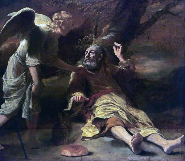 Elijah Fed by an Angel (c. 1660), Ferdinand Bol