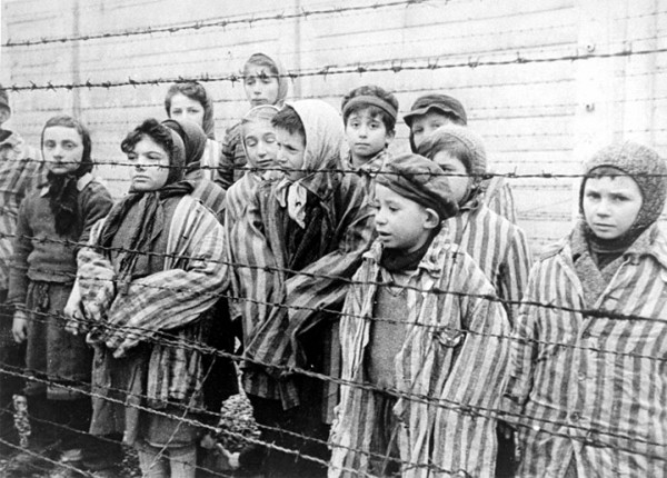 These children were liberated from Auschwitz by the Red Army in January 1945.
